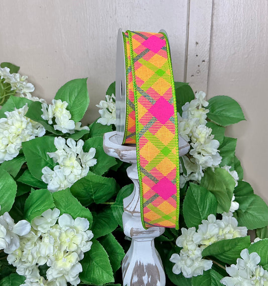 Bright color plaid ribbon, RGA143220