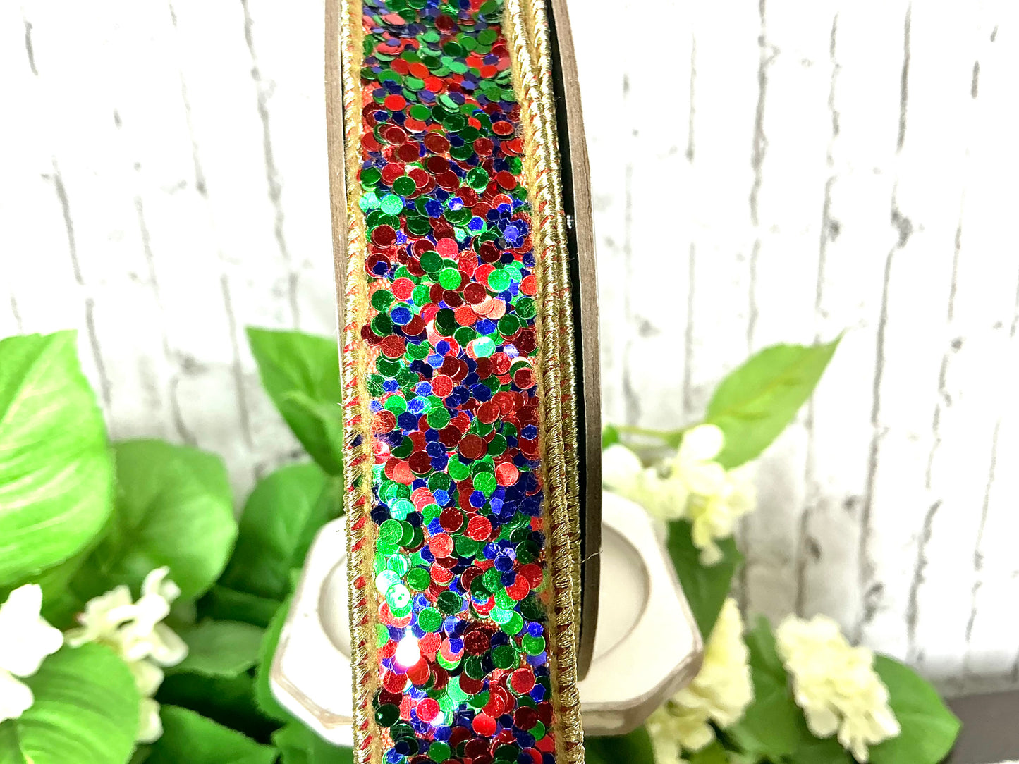 Cirque glitter ribbon, D Stevens, 05-1435