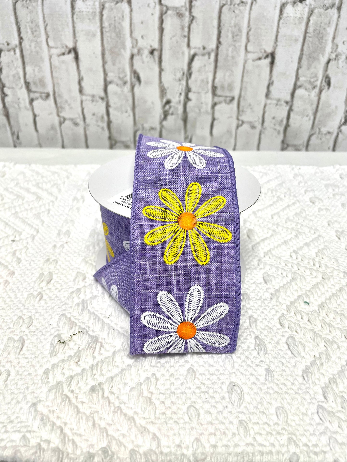 Lavendar daisy ribbon, RGE118213