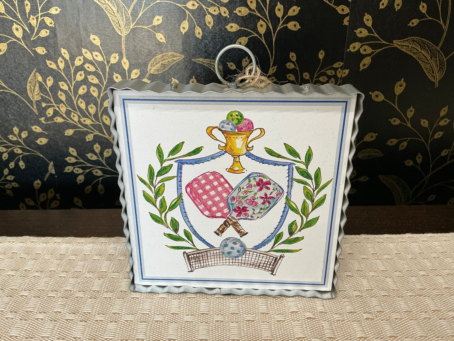 Pickleball “Queen” Square - Round Top Collection