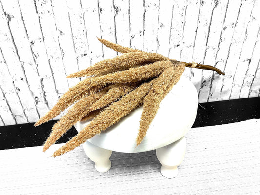 Brown Flocked Foxtail Grass Bundle x3, 24”, MTF23862