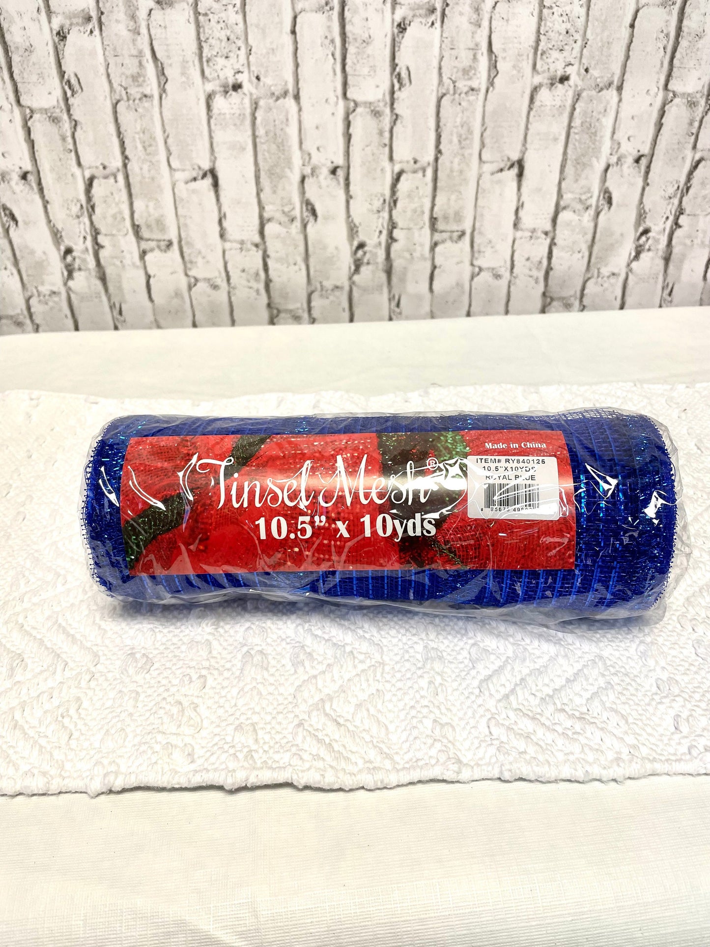 Royal blue mesh, blue mesh, RY840125, patriotic mesh, Christmas mesh, fall mesh, summer mesh