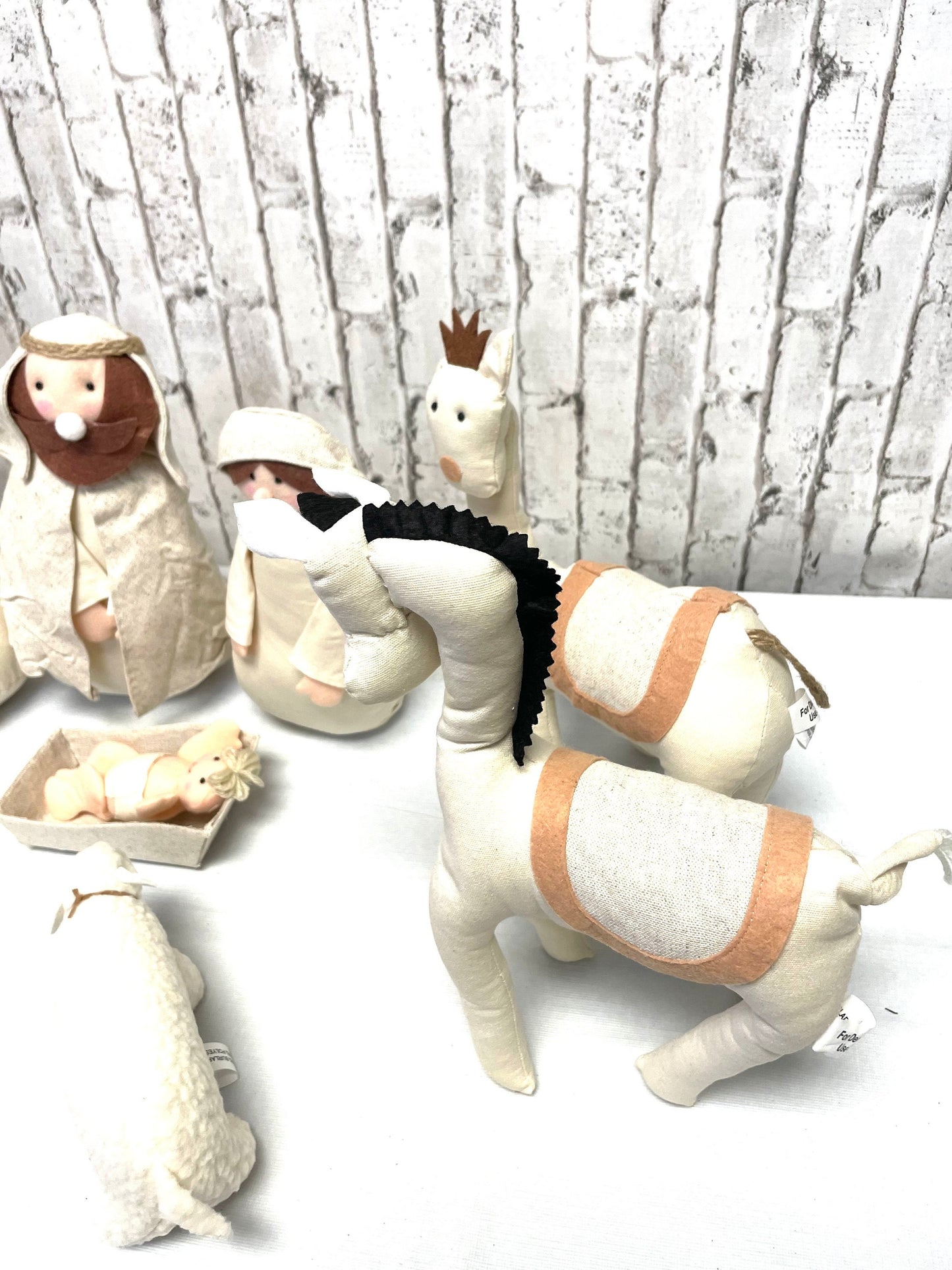stuffed Nativity, 4416113, 8 piece Nativity, 15 inch  Nativity, Christmas home decor, holiday decor