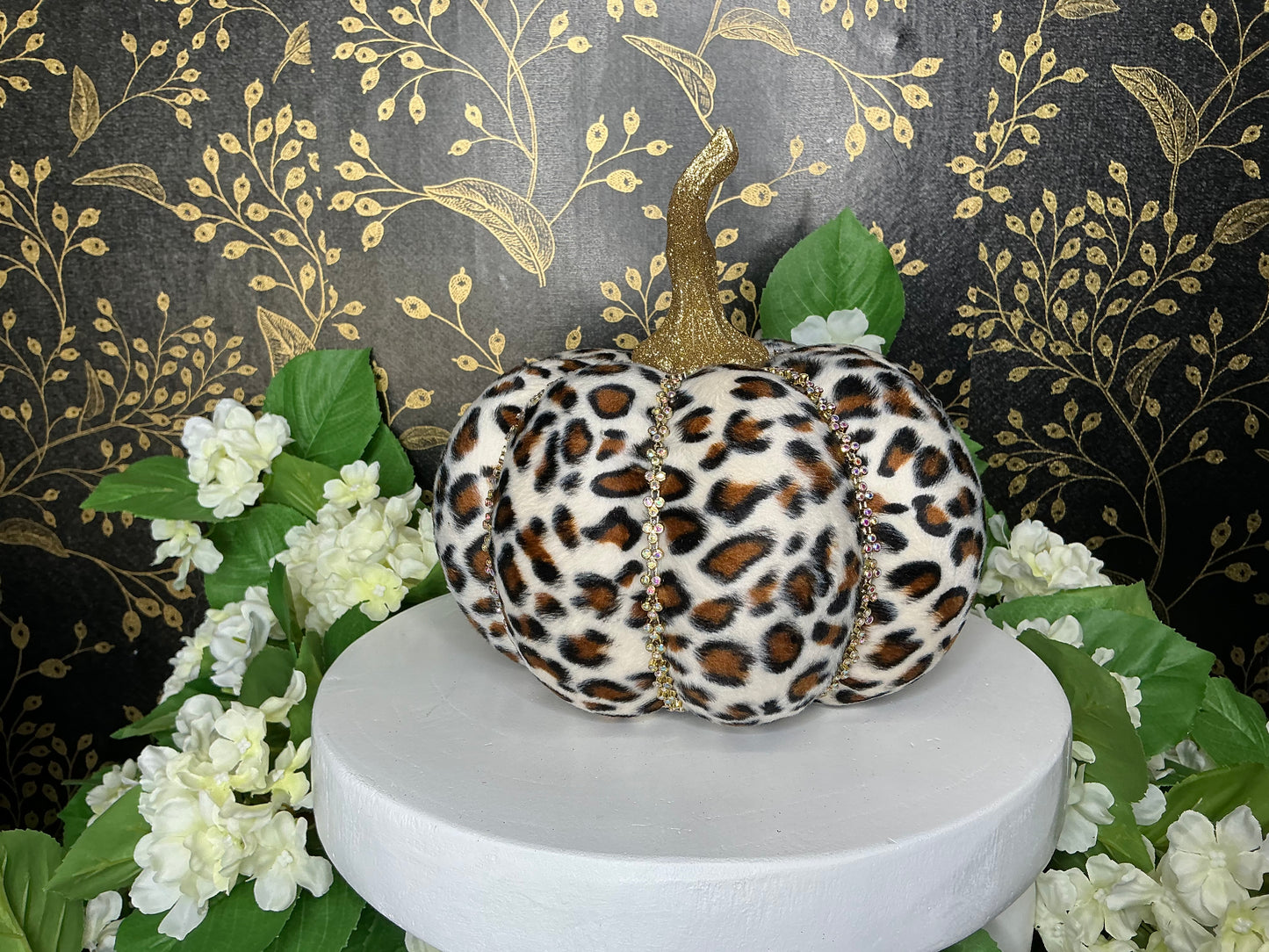 Leopard jeweled pumpkin, Mark Roberts