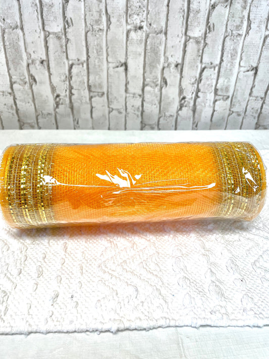 Fall mesh, RY850708, gold mesh, gold wide border mesh, Christmas mesh, spring mesh summer mesh, bee mesh