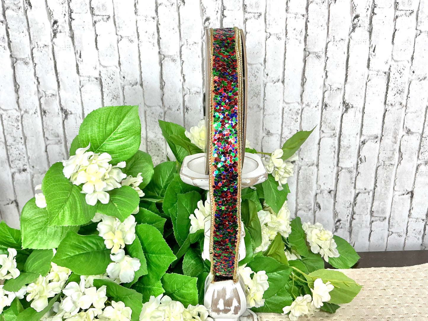 Cirque glitter ribbon, D Stevens, 05-1435