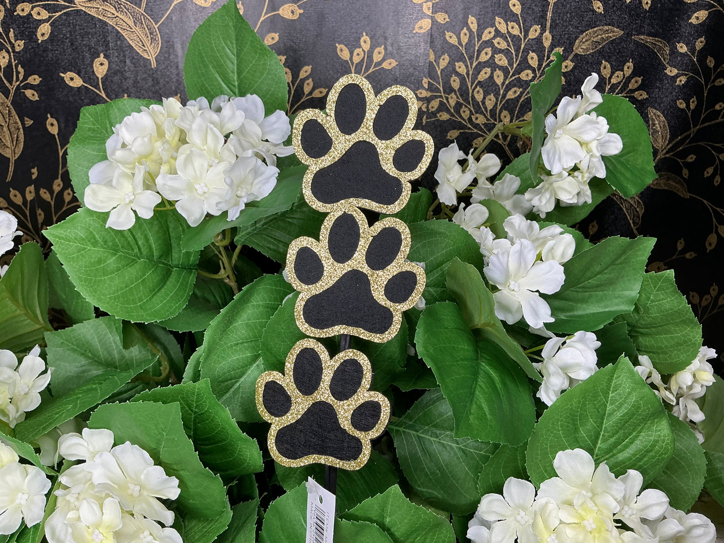 Glitter Felt PawPrint Spray, MN045255, Homecoming