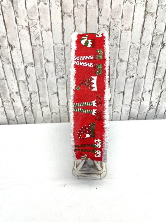 elf ribbon, elf Christmas ribbon, RG870524, Christmas ribbon, elf legs ribbon