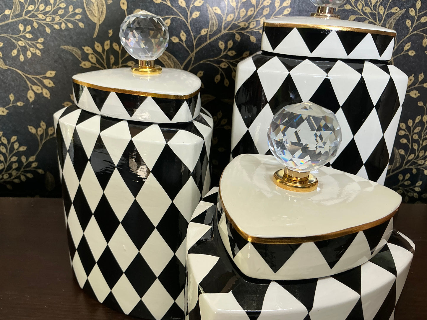 Harlequin Canister Set, Mark Roberts