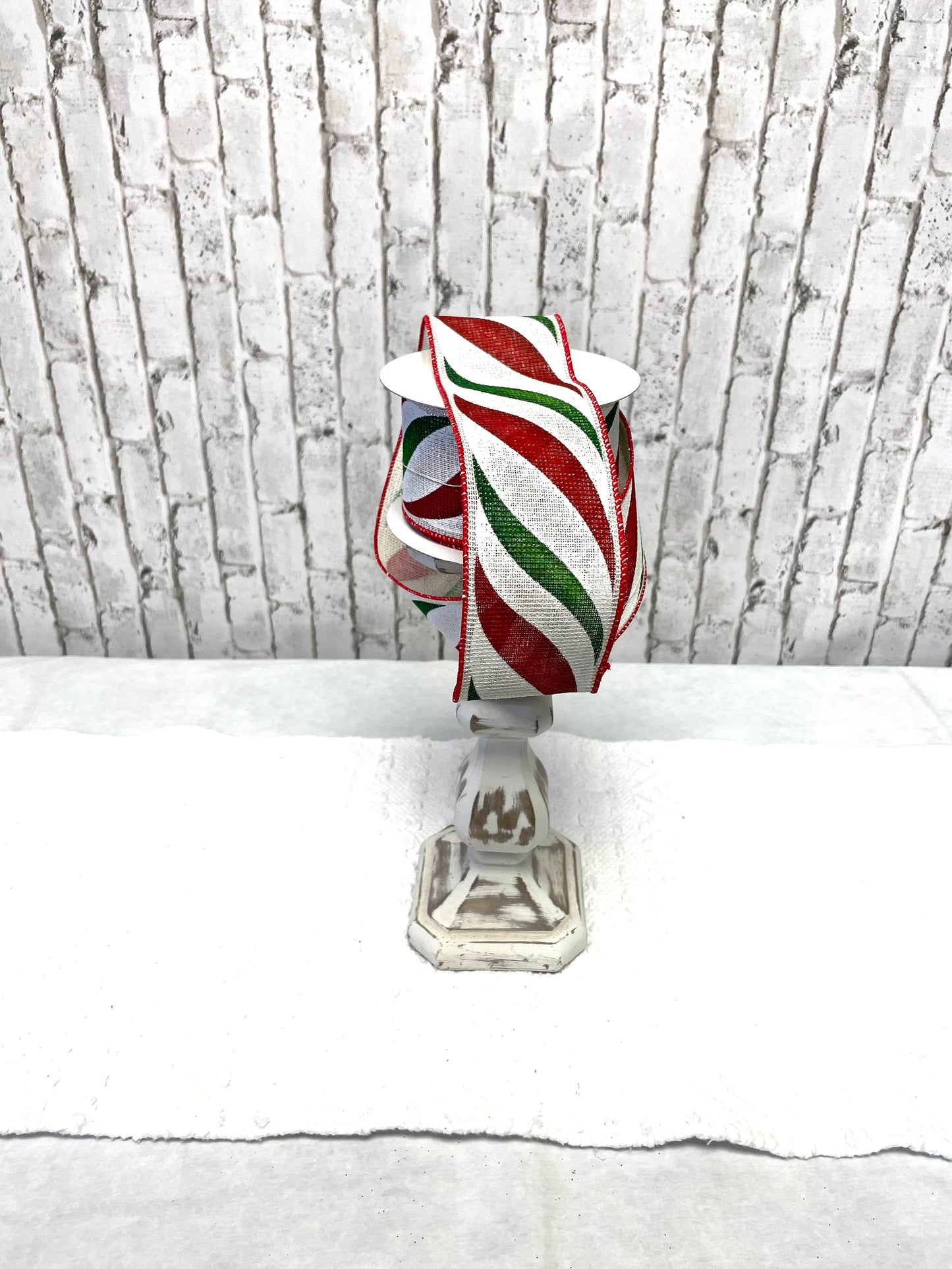 Christmas ribbon, holiday ribbon, candy theme ribbon, elf theme ribbon, RGE1051E9