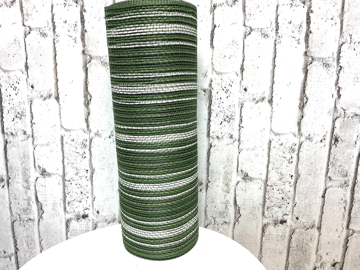 Moss and cream Mesh, 10”x10YD, RY8344ER