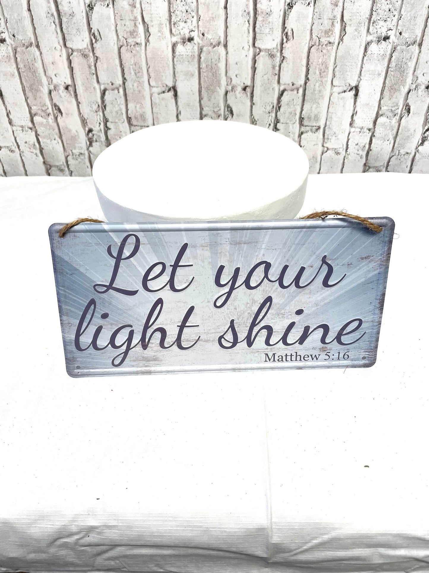 let your light shine wreath sign,MD0407,  religious wreath sign, everyday religious sign