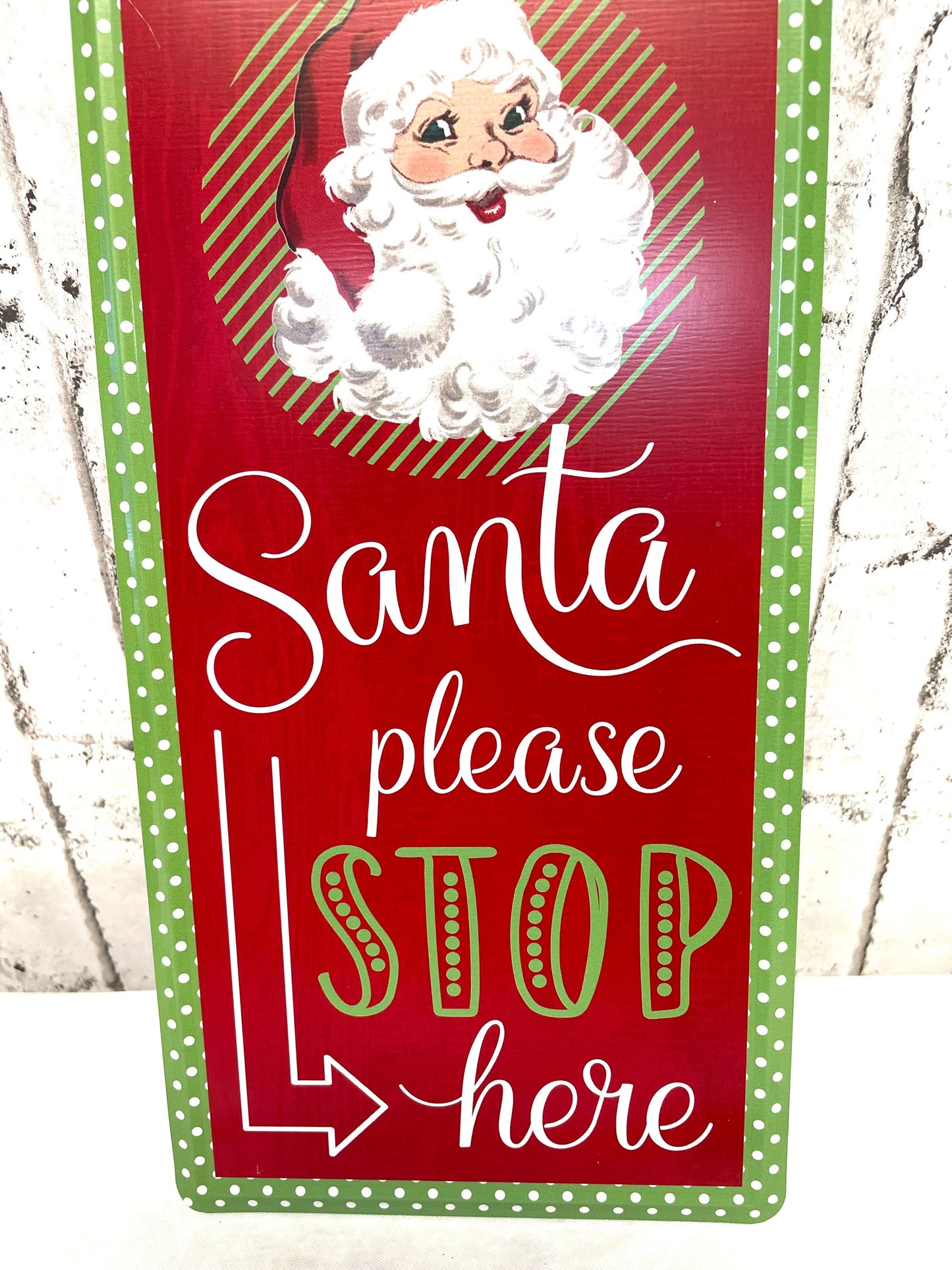 Santa stop here sign, MD1227