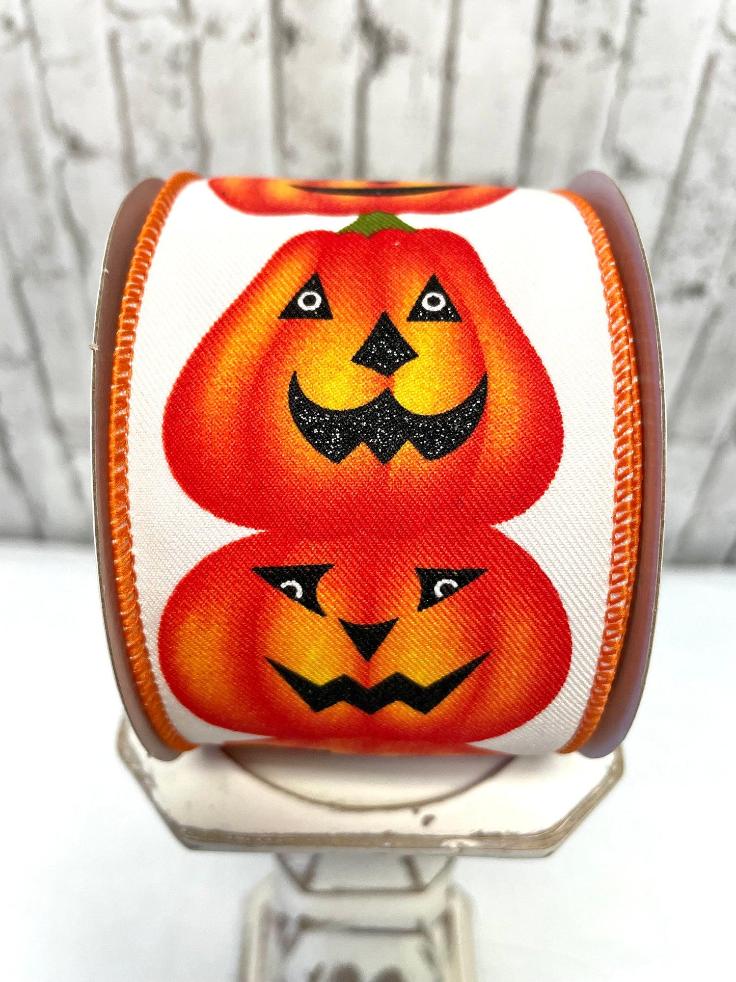 Halloween ribbon, Jack-O-Latern with glitter ribbon, RGC146230