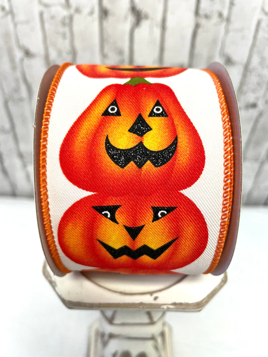 Halloween ribbon, Jack-O-Latern with glitter ribbon, RGC146230