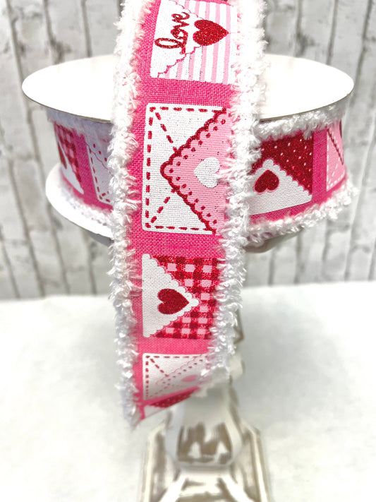 Valentines Day love letter ribbon with drift edge, RGO813311