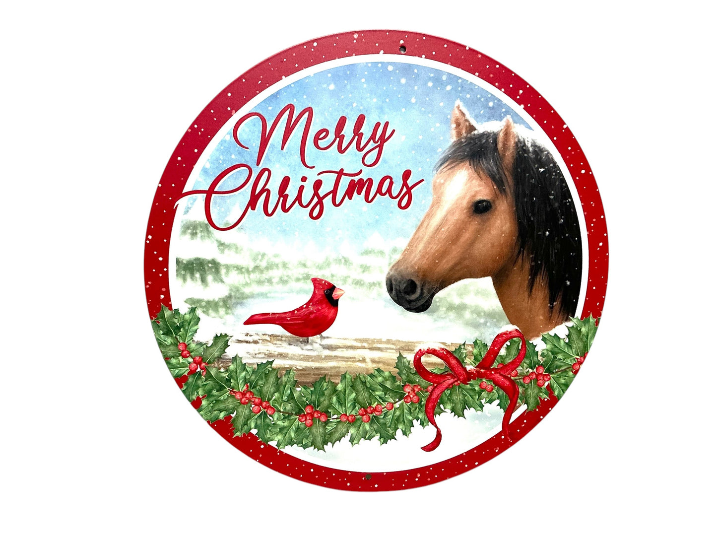 Christmas Horse Sign, MD1276