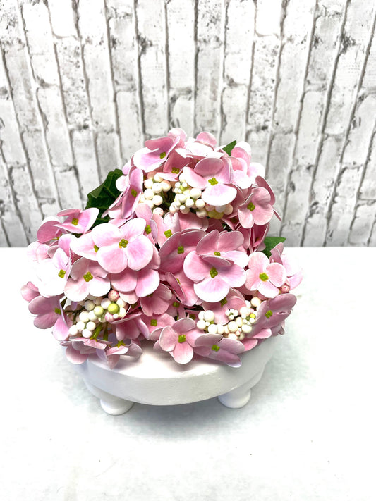 pink hydrangea bundle spray, MTF23873, pink hydrangea, silk florals, spring flowers, summer florals
