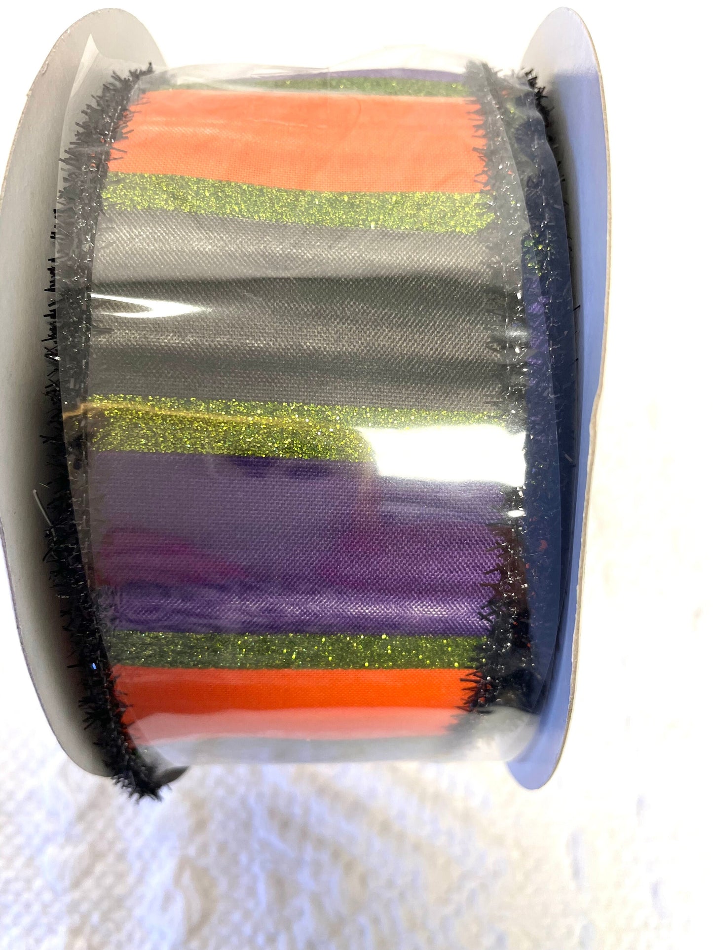 Halloween ribbon, RG08444CN, fall ribbon, Halloween stripe ribbon