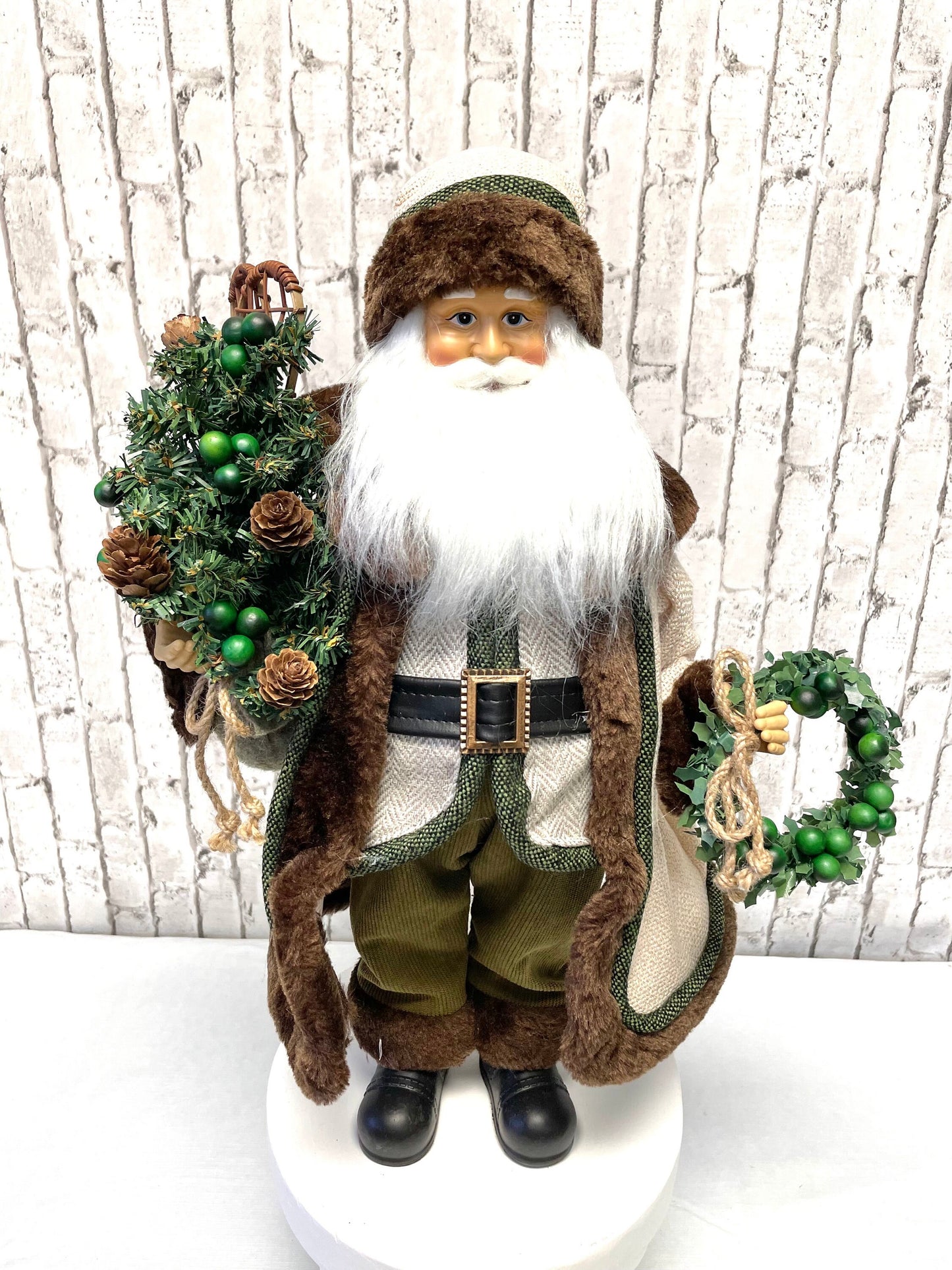woolands Santa, 18 inch Woodland Santa, Christmas home decor, 4415563, Christmas Santa decor, Santa attachment, Santa embellishment