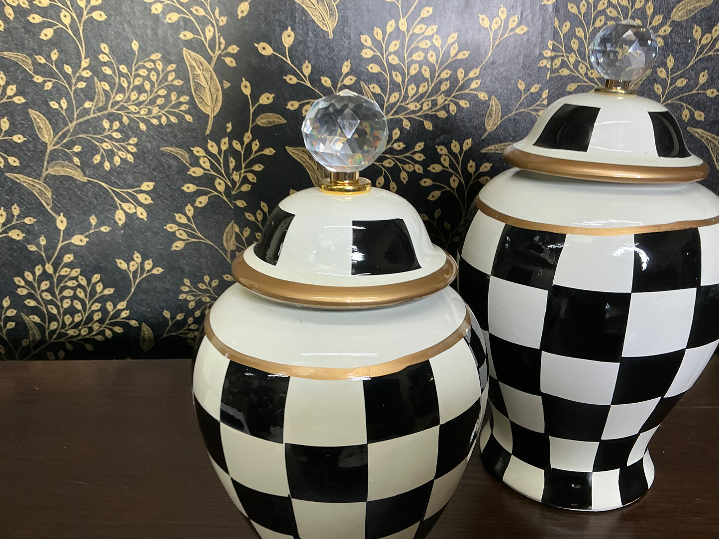 Checkered Jar set, Mark Roberts