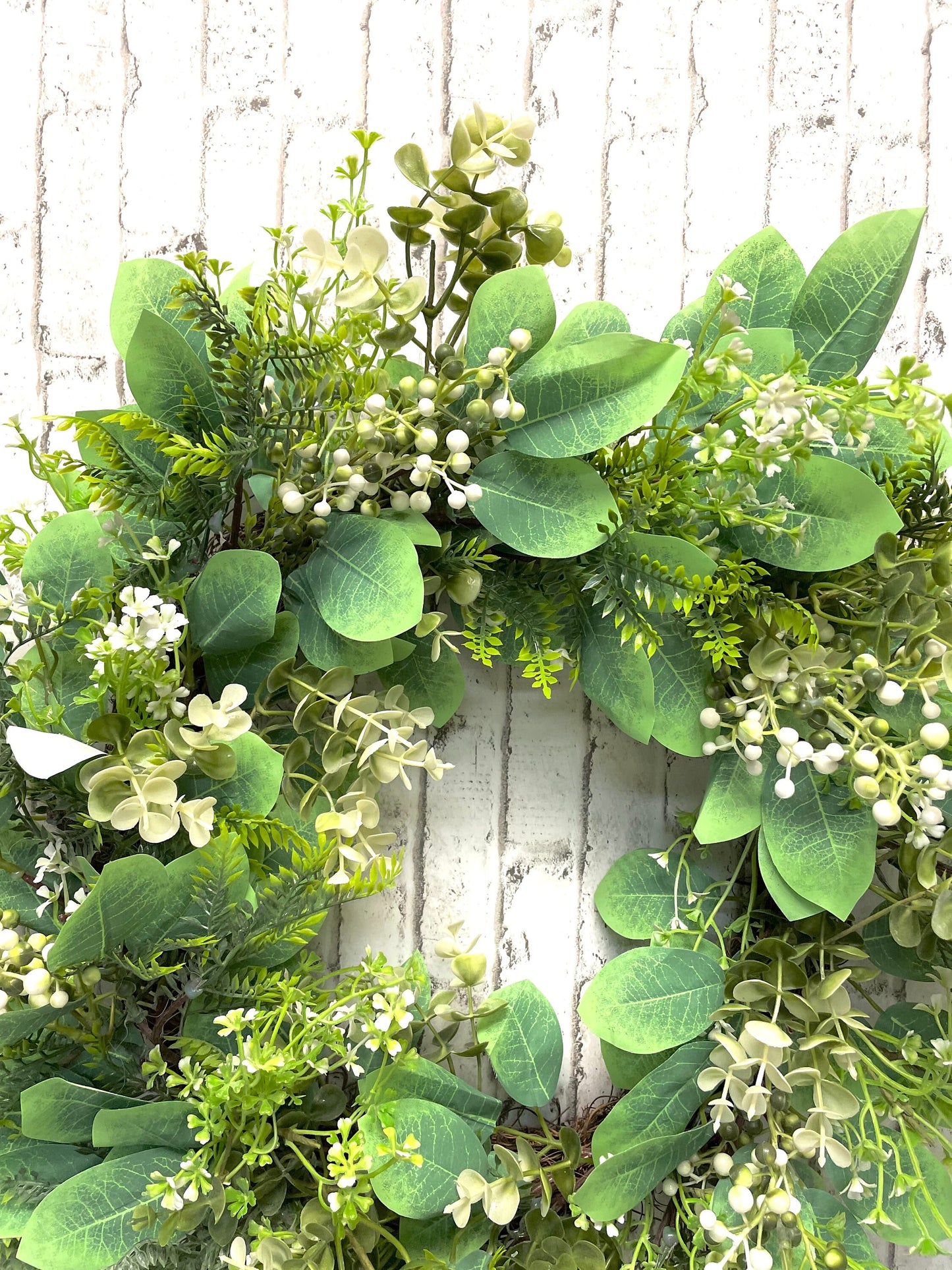 Everyday mixed greenery wreath, everyday wreath, greenery wreath, everyday decor, everyday door hanger, shipping included in price.