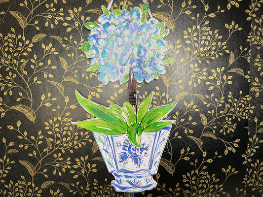 Hydrangea Door Hanger - Round Top Collection