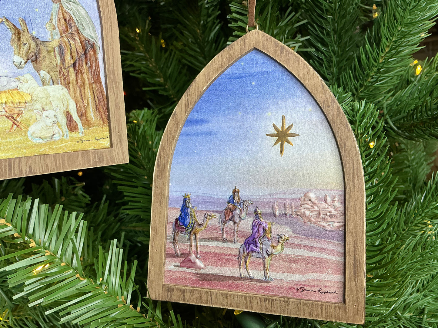 Wood Arch Ornament