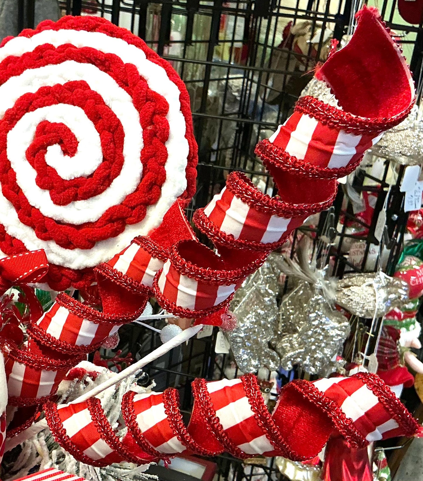 stripe curly spray x3 peppermint double sided
