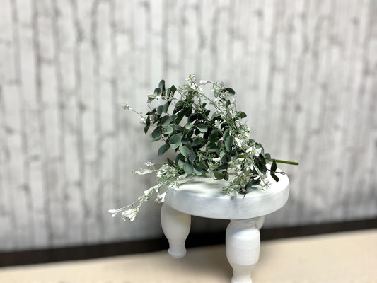 HoneySuckle and Eucalyptus Bundle, 21”, White, Mtf22539, artificial flowers