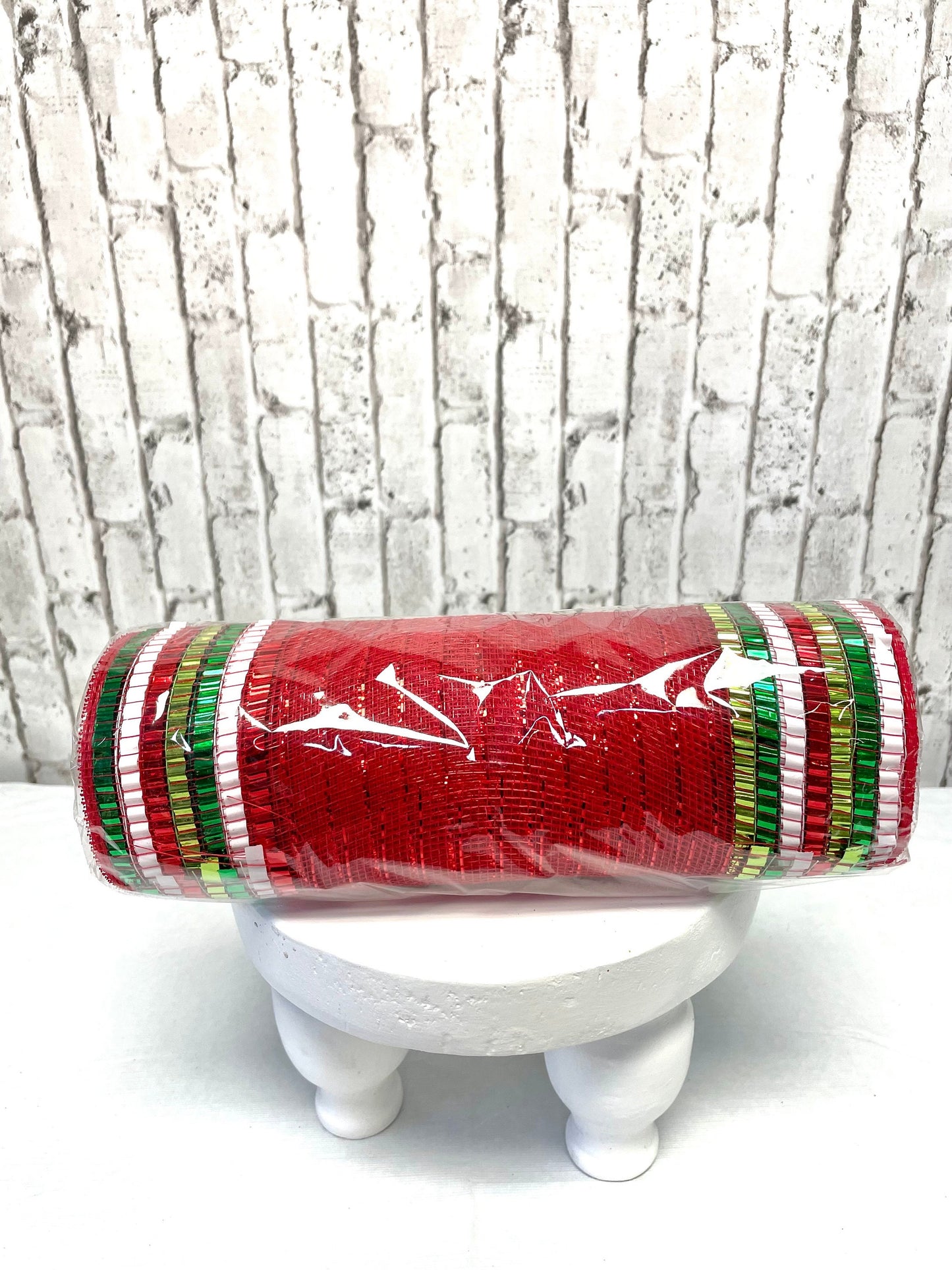 red mesh with green and white border stripes, RY8515EJ