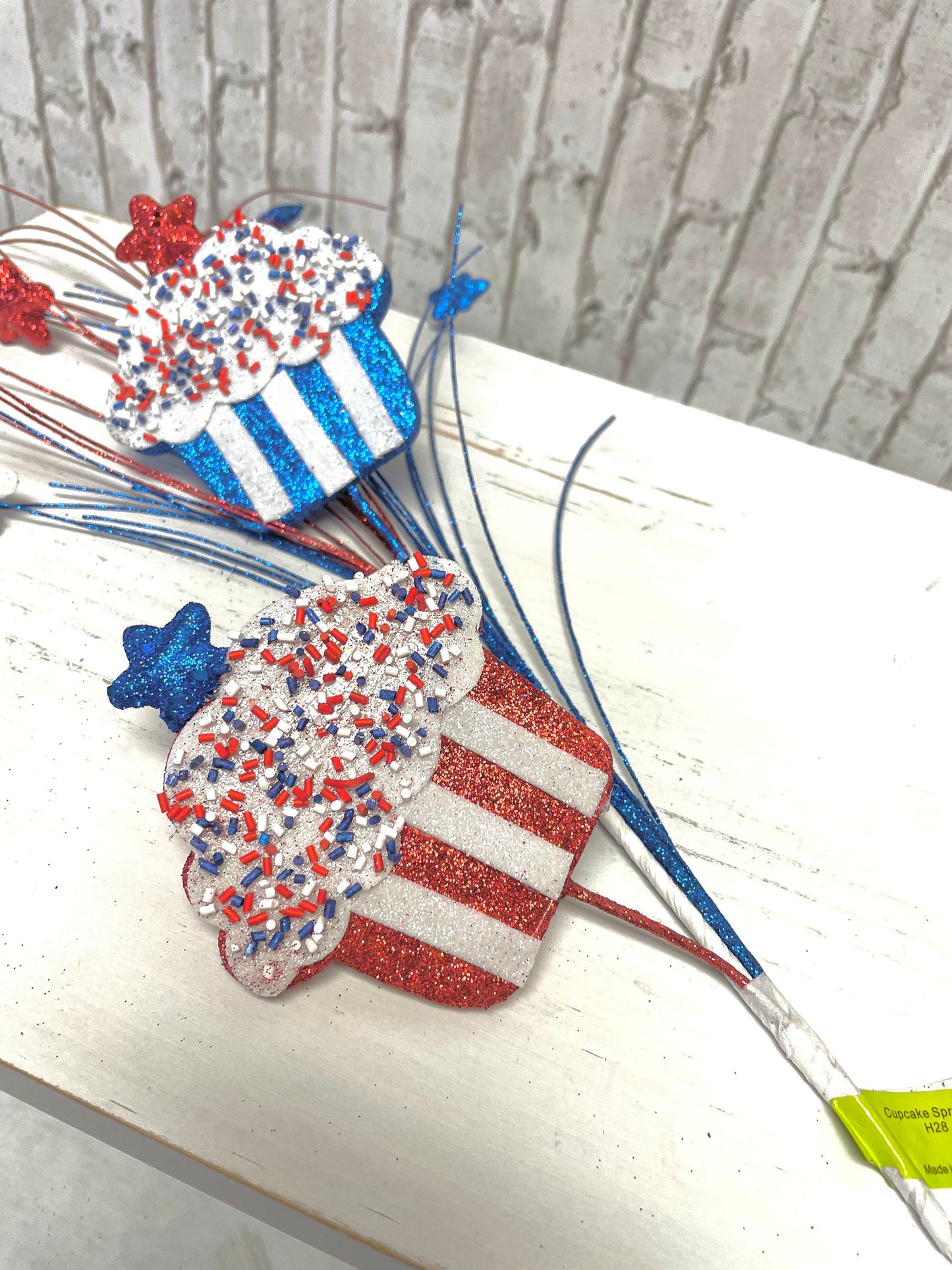 Patriotic cupcake spray, 74237RWB
