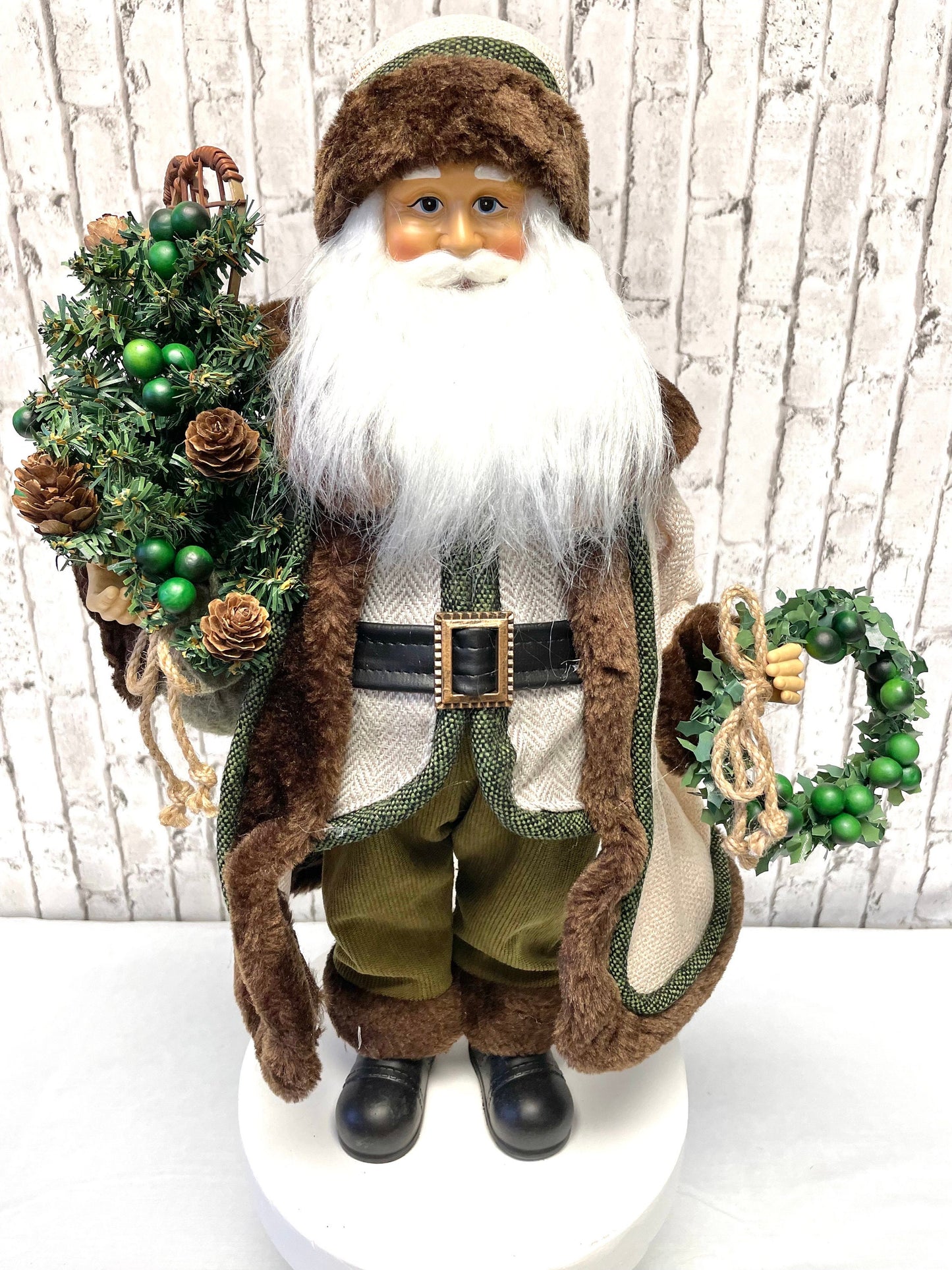 woolands Santa, 18 inch Woodland Santa, Christmas home decor, 4415563, Christmas Santa decor, Santa attachment, Santa embellishment