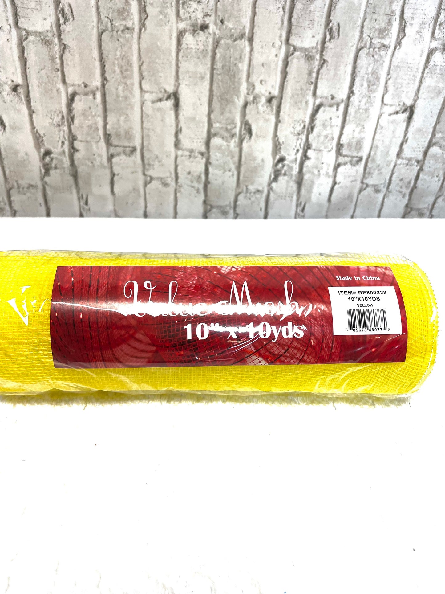 Yellow mesh, RE800229, fall mesh, Halloween mesh, spring mesh, lemon mesh, candy corn mesh
