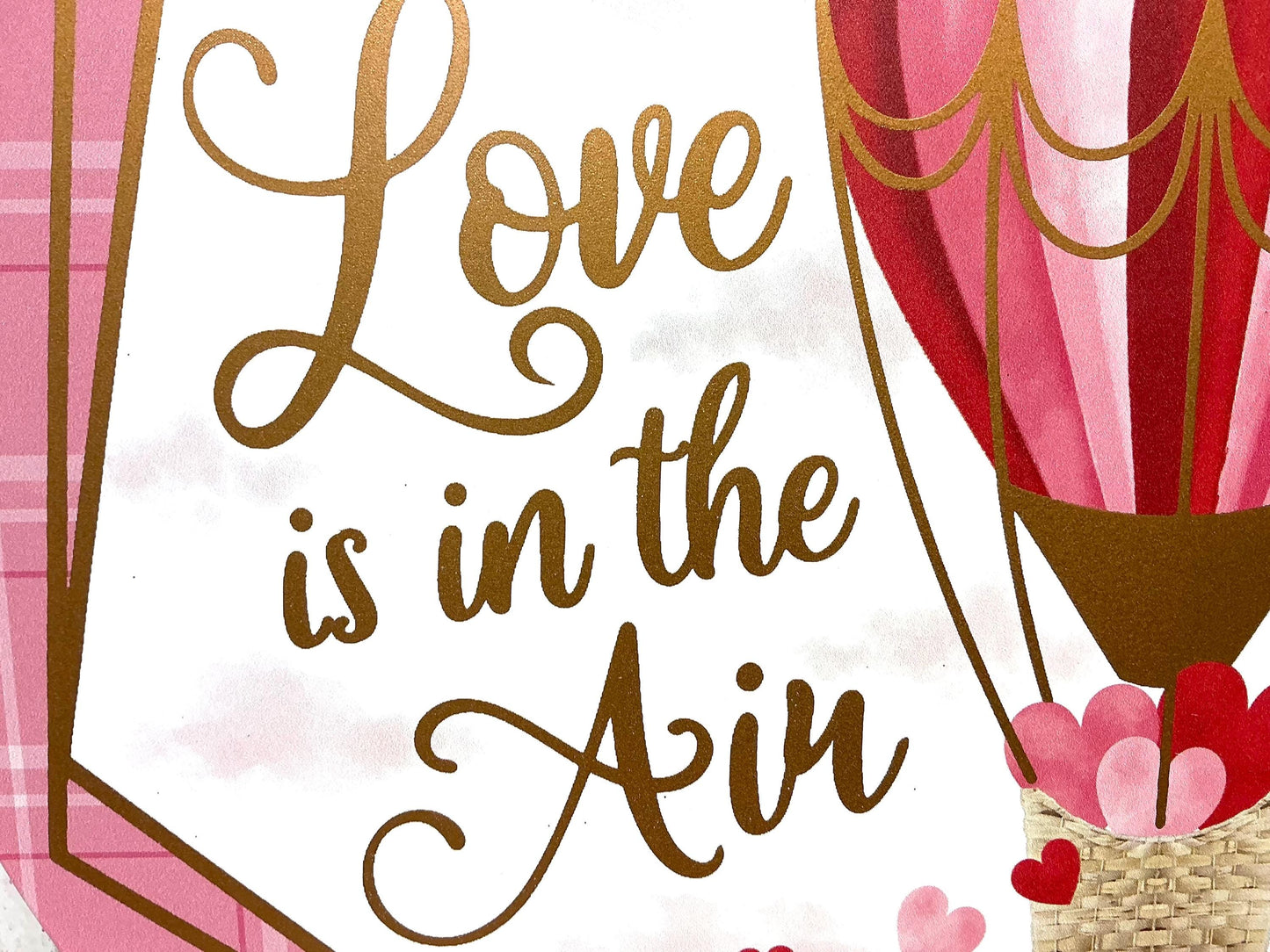 Love is in the Air - Wreath Attachment Sign, 12” Diameter, MD1073