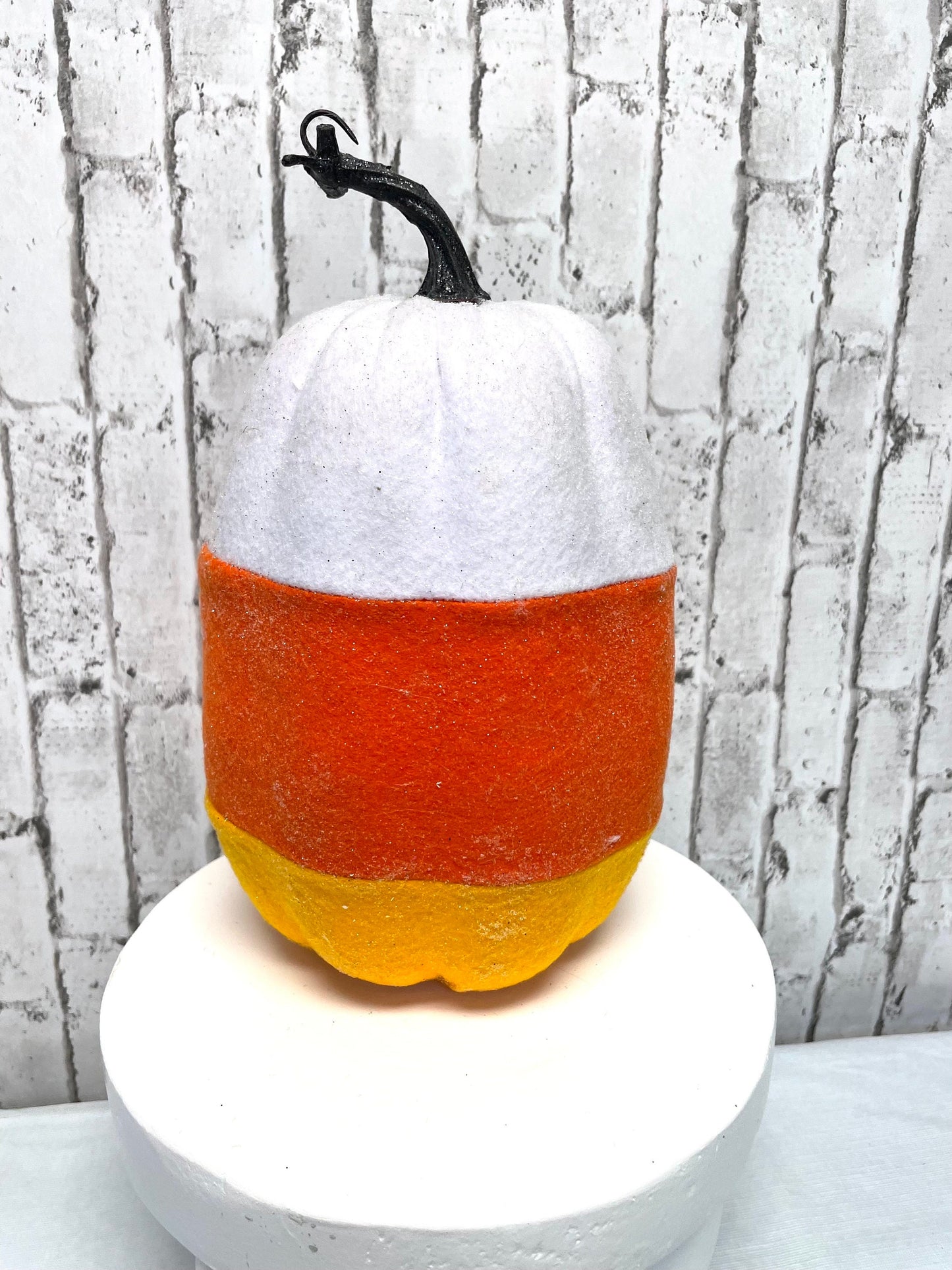large candy corn pumpkin embellishment