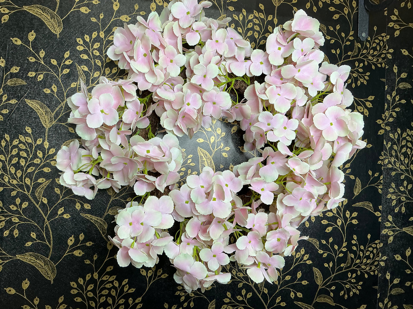 White/Pink Hydrangea Wreath - 20” - W4533132