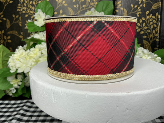 Burgundy Plaid - John Mark - 2.5”