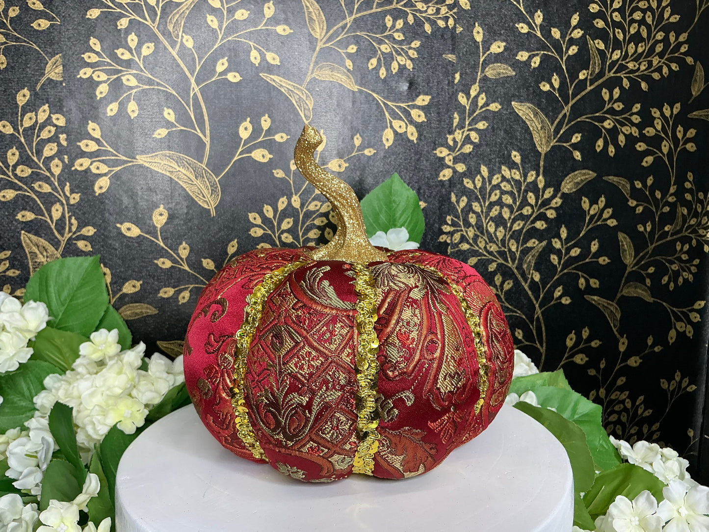 Burgandy Jeweled pumpkin, Mark Roberts