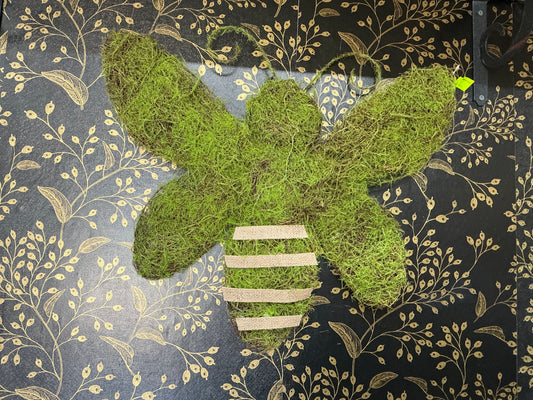 Moss Bee - Grapevine Shape