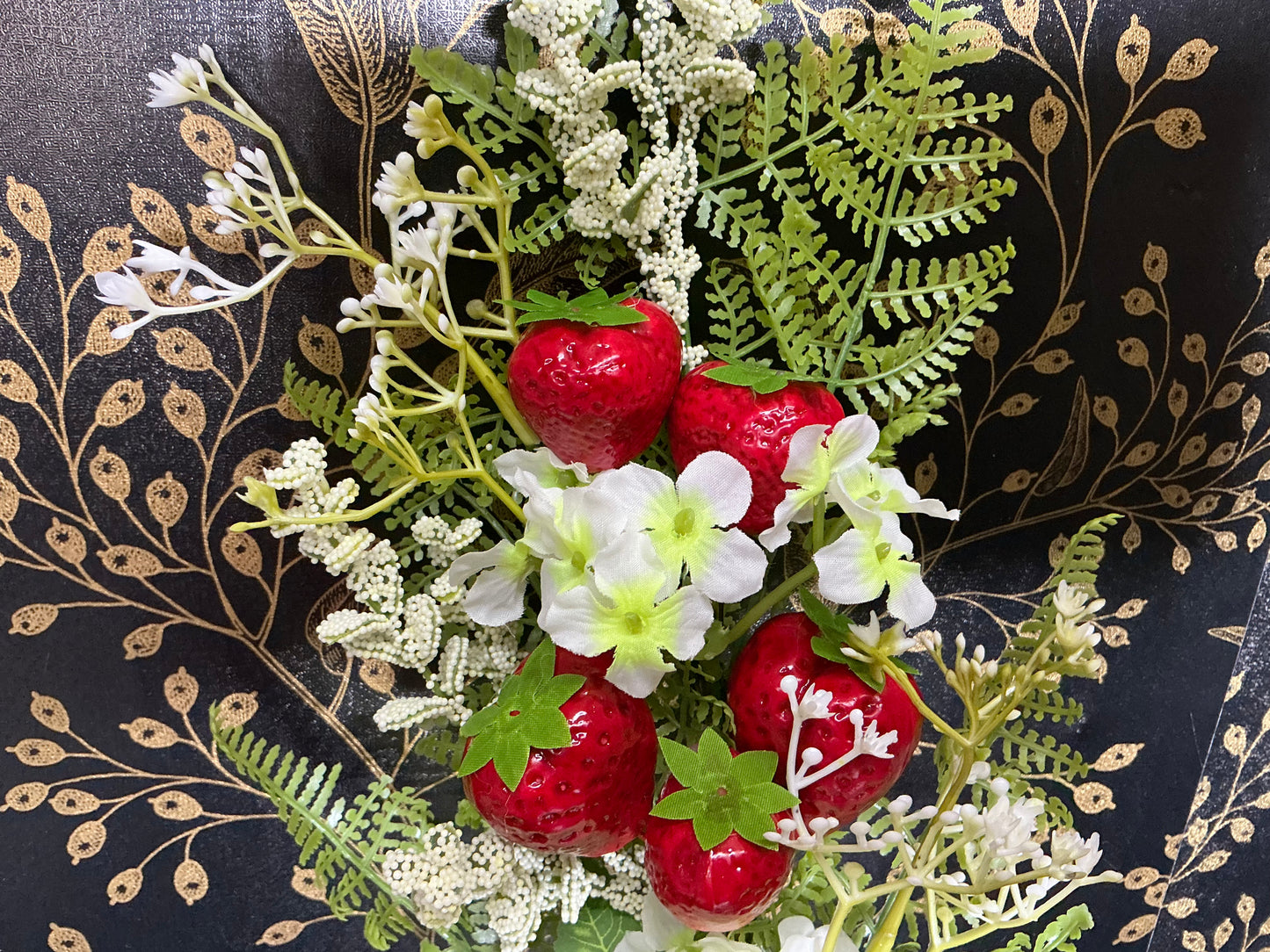Strawberry Hydrangea Spray - 64004RD