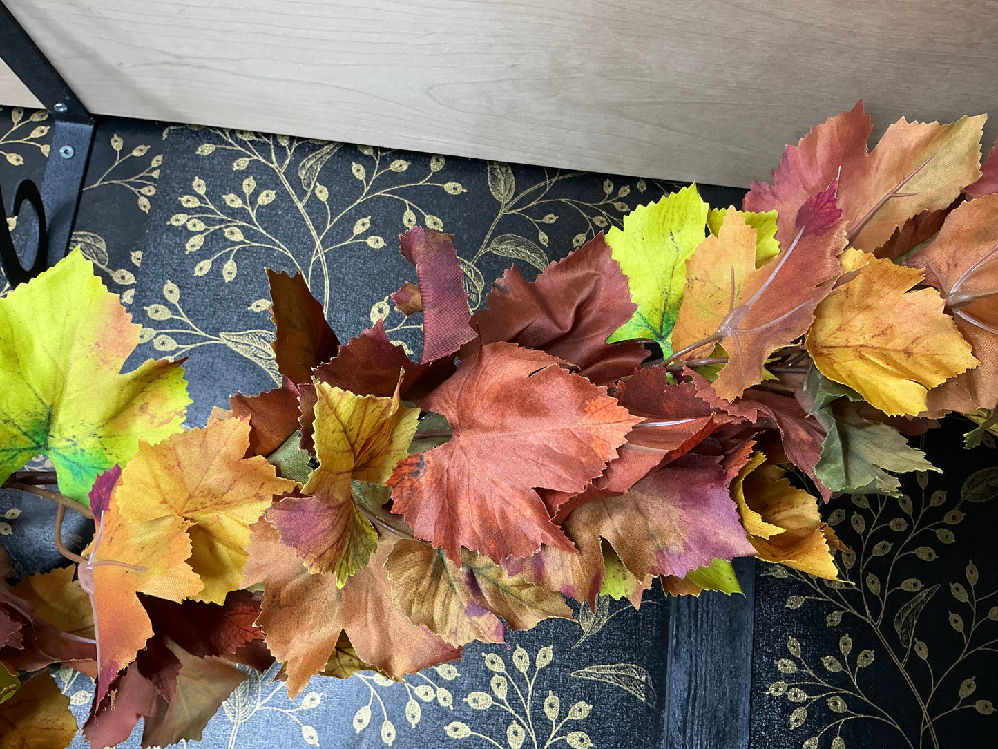 Maple leaf Garland, FL7037-BRNYG