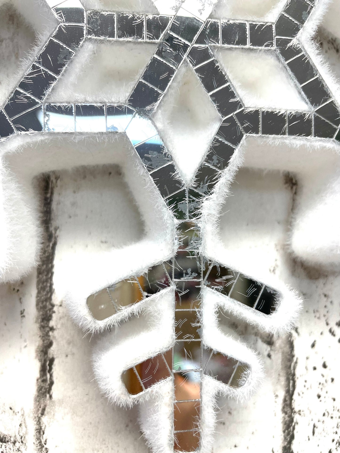 orn mirror snowflake dia9, 85985SVWT