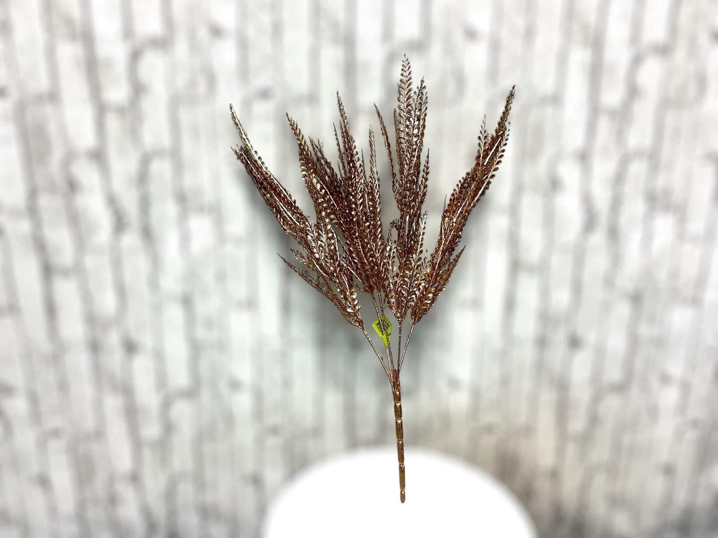 Gold Skinny Fern Bush, 18”H, 84999GD