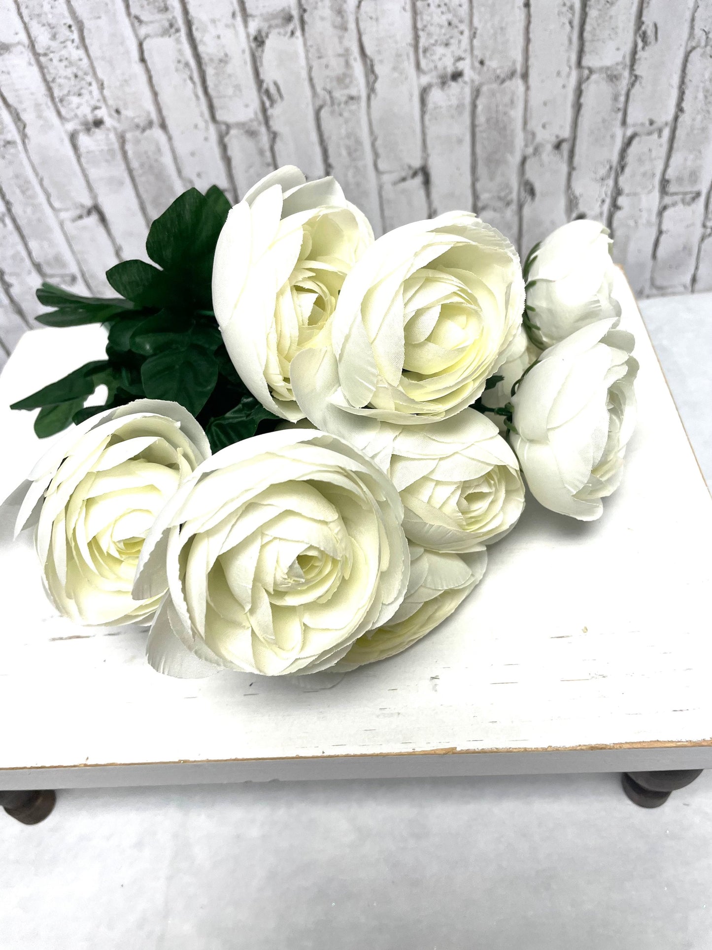 Ranunculous white silk bush, 63329CM