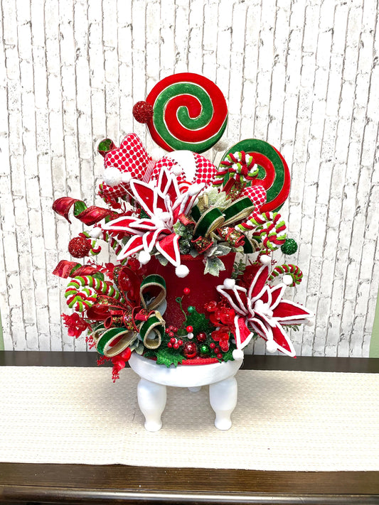 Christmas tree topper, traditional color Christmas tree topper,whimsical Christmas decor, Christmas decor, free shipping.