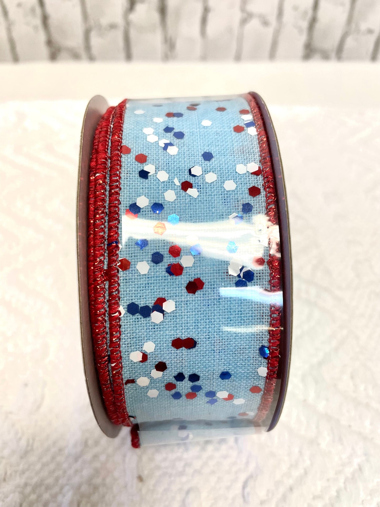 Patriotic glitter ribbon, RGE125614
