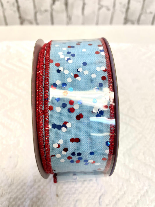 Patriotic glitter ribbon, RGE125614