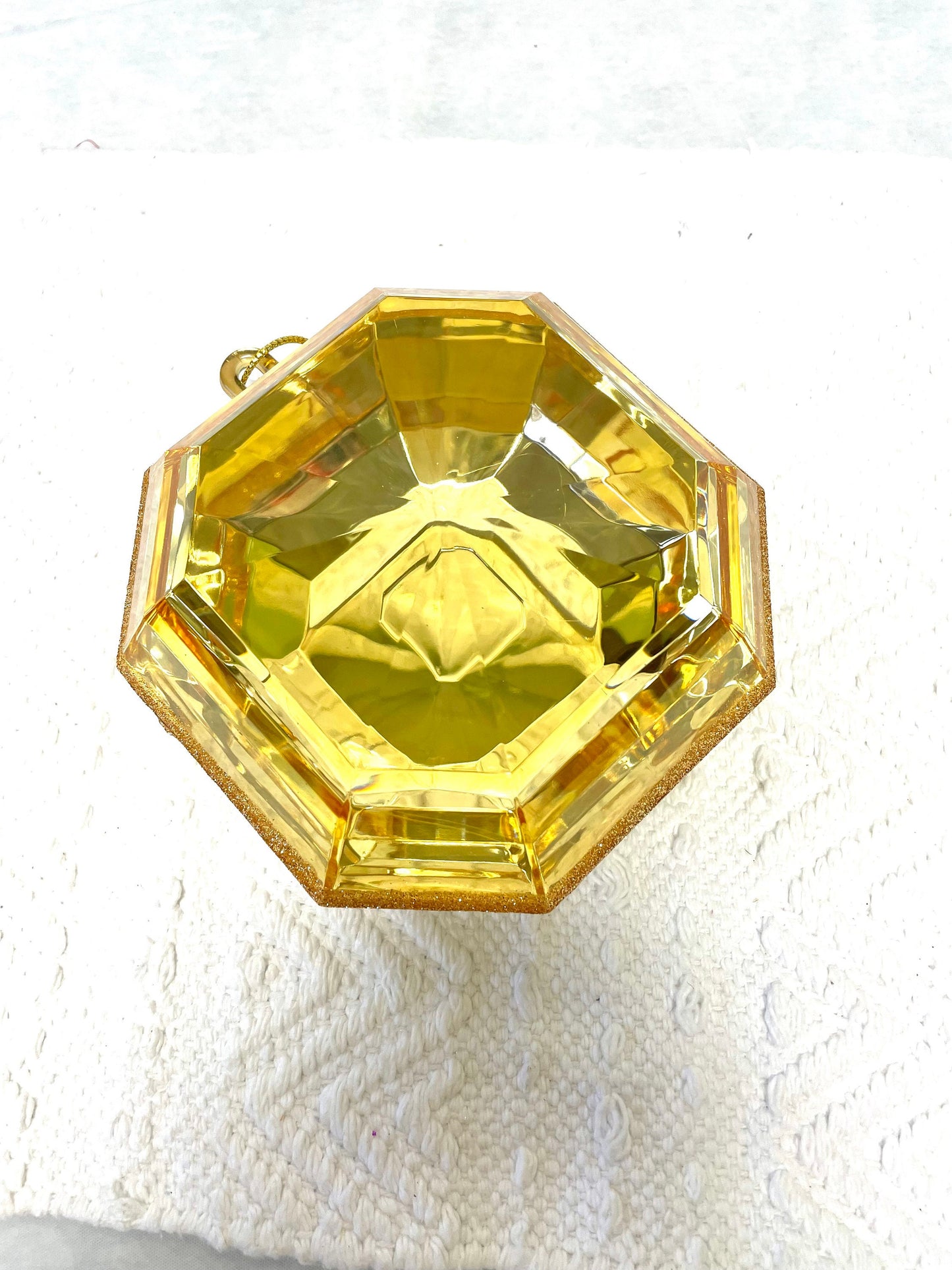 Gold jewel, #185332, 6 inch gold jewel, square gold jewel embellishment