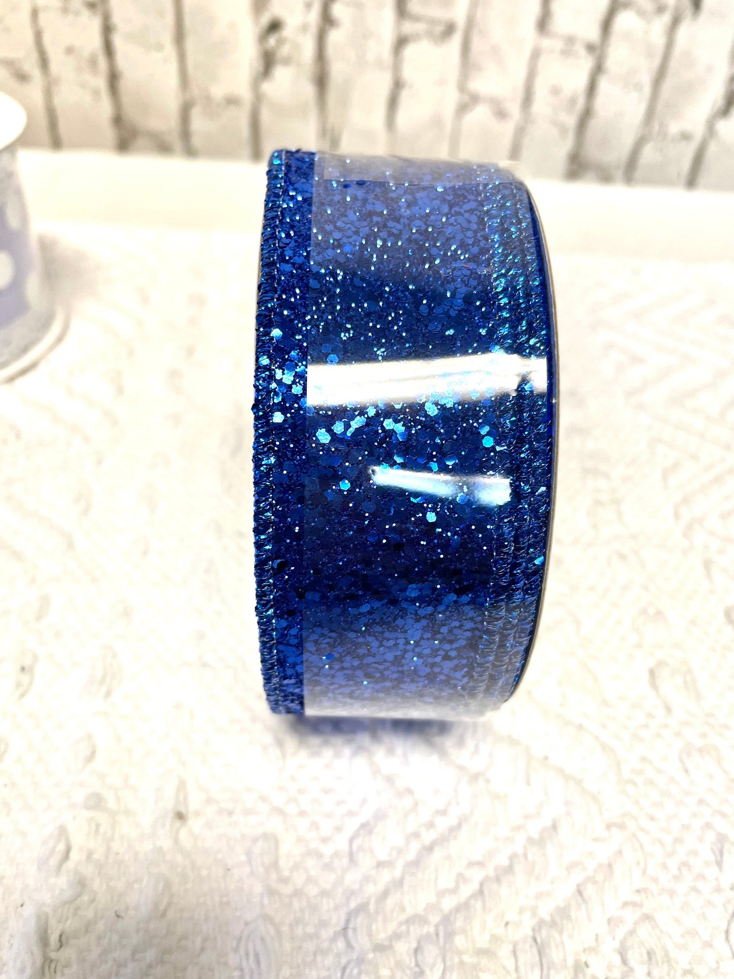 Royal blue glitter ribbon, RGA130025